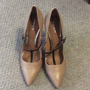 Brand new T-strap Coach pumps